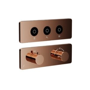 Exposed Part Kit of Cloud Touch Shower System – Blush Gold PVD (3 outlets)